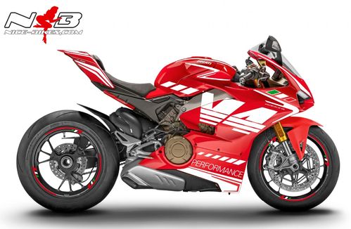 Panigale V4 weiß-tricolor