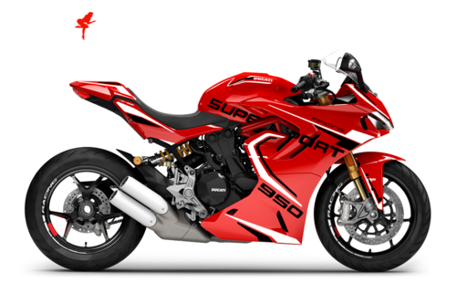 Foliendesign Ducati Supersport 950 2023 Magic White