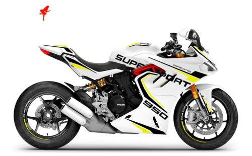 Foliendesign Ducati Supersport 950 2023 Hornet Yellow