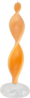 Sternzeichenkerze Wassermann orange-gelb