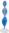 Sternzeichenkerze Löwe türkis-blau