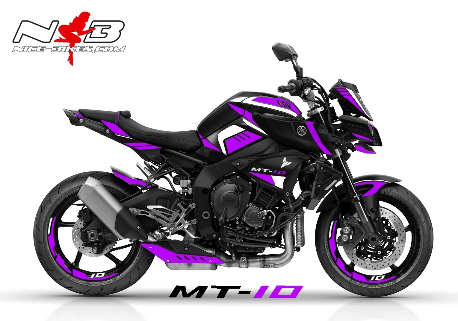 MT10 violett auf schwarzer Maschine 2019